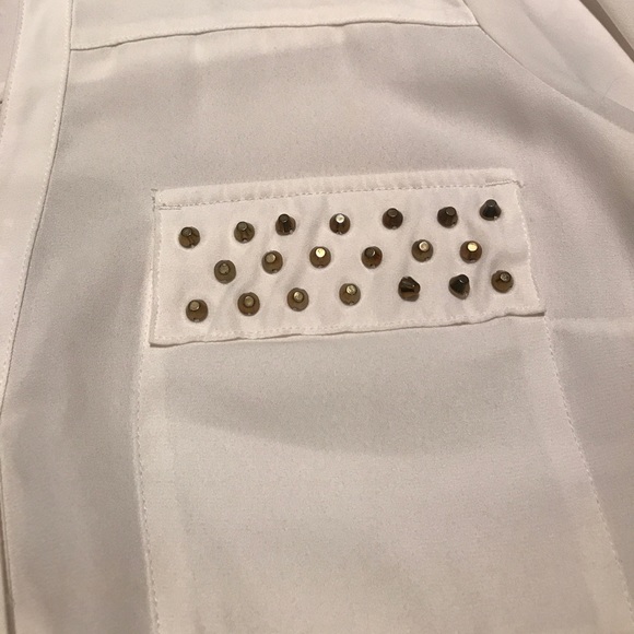 Cream Express button up. - Picture 3 of 4